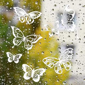 Pegatina Decorativa para Ventanas de Papel Ecológico Personalizada al por Mayor, Pegatina Estática de Mariposa Resistente al Agua y Reutilizable con Protección UV para el Hogar - Product Image 1