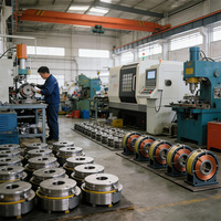 Nuevo Embrague Electromagnético Industrial Tianji DC 24V con Rodamiento Neumático Multidisco y Mini Rueda de Accionamiento Eléctrico, 100 RPM, 200 Nm