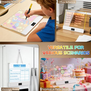 2026 Glowing <b>Drawing</b> Board with Stand <b>Portable</b> Voltage LED <b>Drawing</b> Board Made Acrylic for Kids - Product Image 3