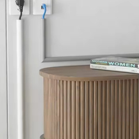 Profilé en PVC souple auto-adhésif pratique pour la gestion des câbles au sol, idéal pour la maison et le bureau - Vente chaude