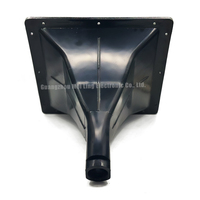 Horn Plastik Persegi dengan Throat 26mm ABS untuk Driver Frekuensi Tinggi 44mm Aksesori Speaker Audio Tweeter Waveguide