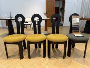 Silla de Comedor de Madera Maciza de Nogal de Alta Calidad y Lujo, Diseño Moderno para Comedor Familiar - Product Image 4