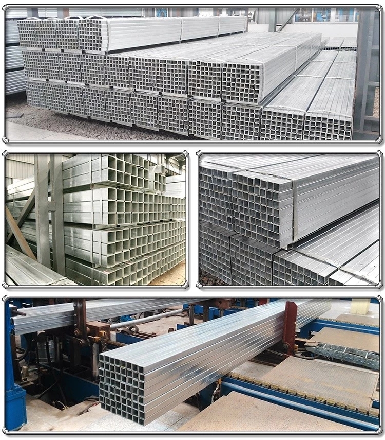 40x40mm Hot Dipped Galvanized Round Square Tube 4x4 Inch Galvanized Square Steel Pipe GI Tube