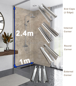 <span class=keywords><strong>Pannelli</strong></span> di parete impermeabili a prova di umidità moderna 1200mm di larghezza in PVC <span class=keywords><strong>per</strong></span> bagno umido zone doccia soggiorno sala - Product Image 4