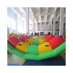 Water park toy 0.6mm PVC inflatable water seesaw for kids and adults