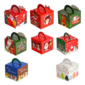 Giáng sinh cho Apple goodie kẹo điều trị hộp Glossy nhiều lớp di động giấy tráng cho Biscuit Đảng ủng hộ tốt cho thực phẩm hộp - Product Image 4