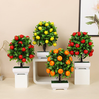 Hete Verkoop Huisdecoratie Groene Plant Kunstmatig Gepotte Kunstfruit Potje