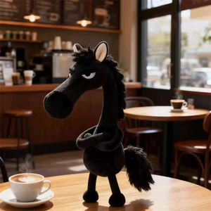 HY2 Dernier style de pendentif de sac porte-clés en peluche de cette année, porte-clés de poupée cheval mascotte de Tianxuan Heima - Product Image 5