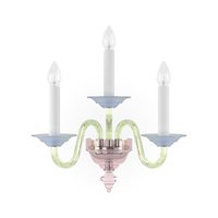 Applique murale LED décorative moderne en verre multicolore fait main pour villa, chambre, salon, hôtel