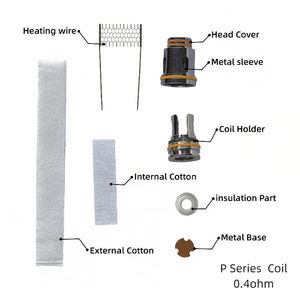 工業用プレミアム交換コイルアクセサリー Pシリーズコイル 0.2オーム 0.4オーム ハードウェアメッシュコイルの完全なセット ユニバーサルツール - Product Image 2