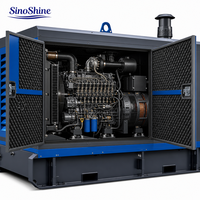 Générateurs à prix d'usine 50kVA 60kVA 120kVA 150kVA 200kVA, groupe électrogène diesel silencieux industriel refroidi par eau de secours