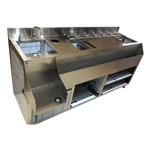 Mesa de Bar de Acero Inoxidable con Capacidad Personalizable, Calefacción y Alimentación Eléctrica CA 120V/220V - Product Image 1