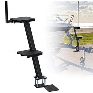 Réglable Double Étape Basse Combo Bateau Remorque Langue Étape avec Poignée - Product Image 3