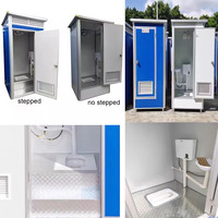 Cabine de toilette publique modulaire mobile de douche portable installation facile conteneur de maison préfabriquée