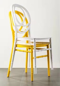 Hotel Furniture Gold <strong>White</strong> Stackable <strong>Hall</strong> Chairs Banquet Chiavari Hotel Banquet Chair - Product Image 3