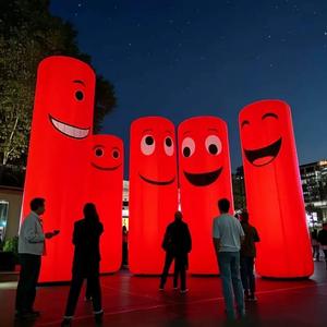 Columna Inflable Personalizada para Impresión, Decoración para Eventos Promocionales al Aire Libre, Pilar Inflable con Tubos de Iluminación LED para Publicidad - Product Image 1