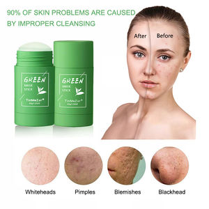 แท่งมาส์กหน้าแบบธรรมชาติ,แท่งมาส์กสีเขียวทำความสะอาดได้ล้ำลึกสำหรับทำโคลนถ่านให้ความชุ่มชื้น - Product Image 3