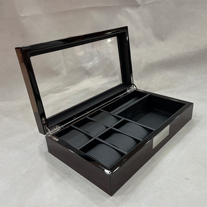 Custom Wooden Watch <b>Sunglasses</b> Jewelry Storage Box With Transparent Display Window High Quality Wooden Organizer Box With Logo - Product Image 1