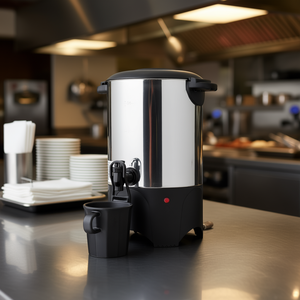 Distributeur de café commercial 4,5 L en acier inoxydable, brassage rapide, robinet anti-goutte, sur pied, pour la restauration - Product Image 2