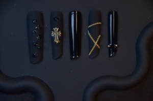<span class=keywords><strong>Uñas</strong></span> Postizas de Acrílico de Lujo con Diseño Previamente Diseñado en Forma Cuadrada/Stiletto y Almendrada, 10 Piezas con Pegamento y Logotipo Personalizable - Product Image 4