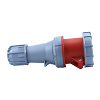 5Pin 63A CEE prise femelle industrielle étanche IP67 couvercle anti-poussière rouge
