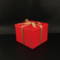 OEM Luxus Kosmetik Geschenk box 3mm dickes Kraft material mit Goldfolie Stempel Prägung Custom Ribbon Verpackung Großhandel
