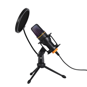 Portable RGB USB Desktop Professional Podcast Condenser Recording Gaming Professional Gaming <b>Microphone</b> for <b>PC</b> - Product Image 4