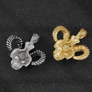 Collares con Colgantes de Calavera de Acero Inoxidable 316, Diseño Vintage para Hombre, Joyería de Motociclista, Estilo 'Biker Punishment' - Product Image 4