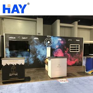 En gros Sublimation Double Face Rétro-Éclairage 10X20 Modulaire L'île Moderne Salon Commercial Stand Ensemble Ups - Product Image 2