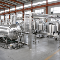 Ligne de production automatique d'eau de coco, extraction à froid, stérilisation UHT, remplissage aseptique, automatisation PLC, usine de boissons