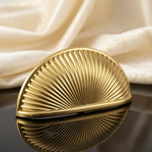 Semicircular Fan Curved Pulls &amp; Square Sunburst Single Hole Drawer <strong>Knobs</strong> for Cabinet <strong>Doors</strong> Drawers Wardrobes Dressers - Product Image 2