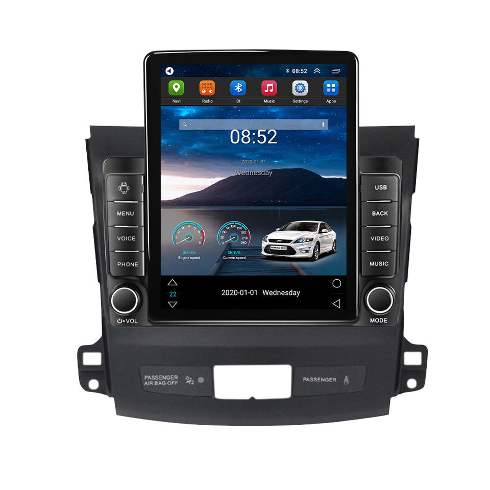 Tesla для Mitsubishi Outlander 2005-2011 Verna Вертикальная мультимедийная музыка двойной Din 360 видео стерео камера система автомобиля dvd радио