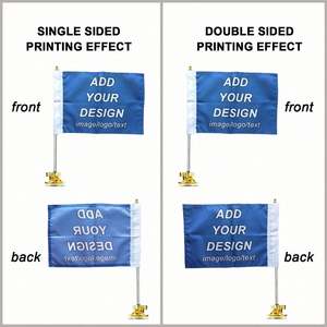 Drapeau de voiture personnalisé avec ventouse, support de drapeau à ventouse personnalisé pour voiture, SUV, camion, bateau et véhicule Bagetu - Product Image 2