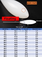 Nouvelles flotteurs de pêche Sbirolino Bombette Suspending Posen 6g-80g pour lancer longue distance