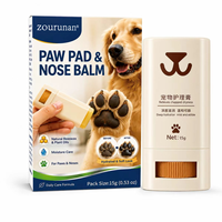 Baume pour les pattes et le nez des animaux Zourunan 15g 0.53oz, cire d'abeille naturelle, huiles végétales, hydratation intense, soulagement de la sécheresse, fournisseur de produits de toilettage en marque privée