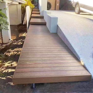 Plancher en composite <span class=keywords><strong>bois</strong></span>-plastique à faible entretien <span class=keywords><strong>pour</strong></span> extérieur résidentiel, jardin, balcon, <span class=keywords><strong>terrasse</strong></span>, résistant à la moisissure et à l'humidité - Product Image 2