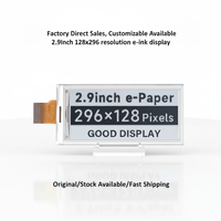 Módulo de Pantalla de Tinta Electrónica de 2.9 Pulgadas (2.9") 128x296 Esp32 Eink E Paper Epaper Display SPI EPD Panel Monocromático LCD Personalizado