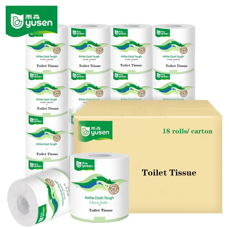 Vente en gros d'usine de papier toilette en pâte de bois biodégradable papier toilette ultra confortable papier toilette à dissolution rapide 3 plis