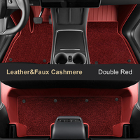 Pour 2024 Tesla modèle 3 Highland accessoires de voiture sur mesure tapis de sol intérieur ECO matériel cuir pour siège avant arrière