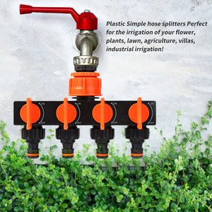 Plastic 4-way Garden <strong>Hose</strong> <strong>Pipe</strong> <strong>Splitter</strong> for Lawn Irrigation Garden Water <strong>Hose</strong> Tap Connector - Product Image 2