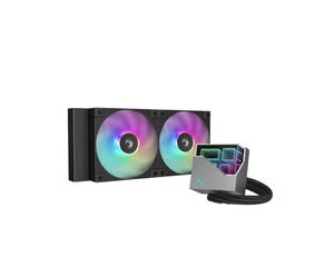 Refroidisseur de processeur, nouveau stock, DEEPCOOL LT240 ARGB NOIR&BLANC, ventilateur à lame LCP, AIO, processeur pour ordinateur de jeu, refroidisseur de processeur, nouveau stock - Product Image 1