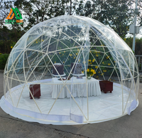 Dôme extérieur de luxe de 3.6m Maison claire Dôme géodésique de luxe Tente igloo