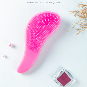 Anti-Static Detangle <strong>Fashion</strong> Comfortable Hair Massage Brush Portable Plastic Pink Salon Hair <strong>Comb</strong> Hot Sale for Women - Product Image 5