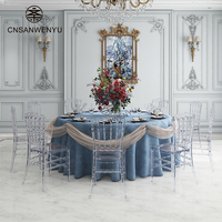 Vente en Gros Chaise Napoléon en Acrylique Transparent Empilable pour Événements, Fêtes, Dîners et Mariages