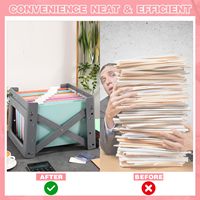 Myway Paquete de 24 Carpetas Colgantes para Archivos, 11.6 x 9 Pulgadas, Tamaño Carta, Organizadores de Archivos Multicolores con Pestañas