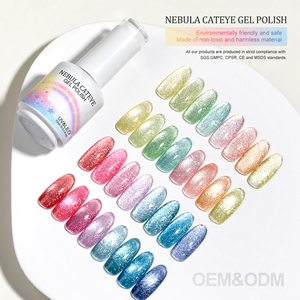 Preço de Fábrica, Amostras Grátis: Esmalte em Gel para Unhas 15ml, Livre de TPO/HEMA, Profissional UV, Efeito Olho de Gato Nebulosa - Product Image 1