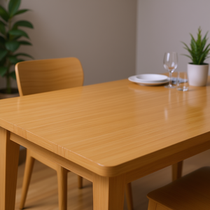 Plateau de table en bambou 31,5x31,5 pouces carré, finition vernie durable, table à manger, mobilier moderne pour la maison - Product Image 2