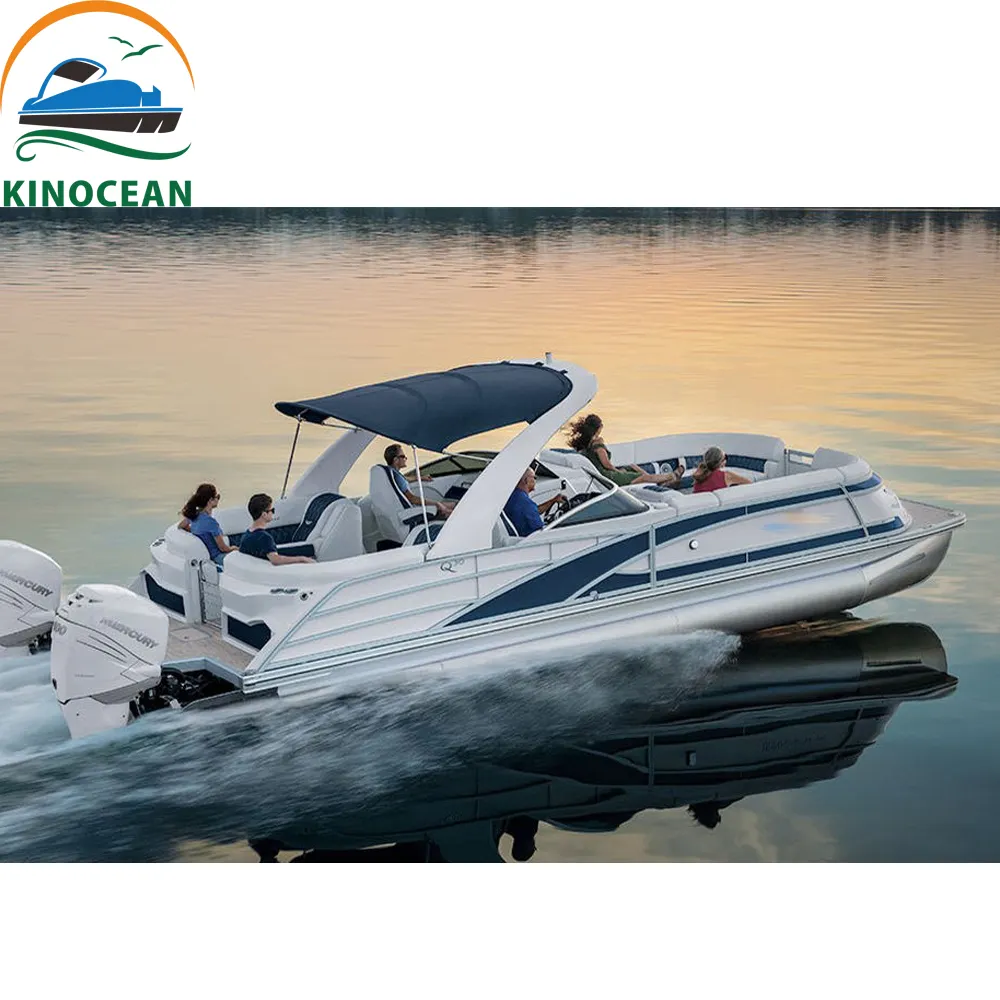 Kinocean 6,5 м качественная яхта Роскошная лодка алюминиевая работа понтонная лодка новая 2023