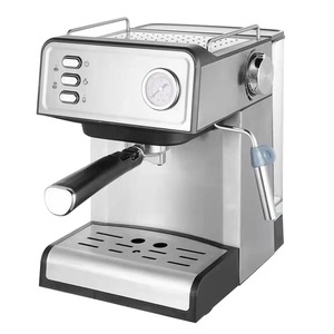 <span class=keywords><strong>Cafetera</strong></span> <span class=keywords><strong>espresso</strong></span> italiana de 19 bares, máquina de capuchino automática programable para uso doméstico o hotelero, fuente eléctrica - Product Image 1
