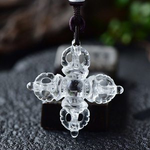 Quartz clair naturel en gros Vajra cristal de guérison Vishwa Vajra - Product Image 2